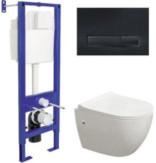 Унитаз подвесной Berges Wasserhaus 042445 с сиденьем