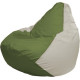 Кресло-мешок Flagman Груша Макси Г2.1-231 белый/оливковый