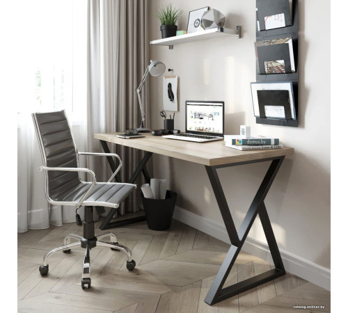 Стол Домус СП014B-K017 12.014.401.07 черный/вяз светлый