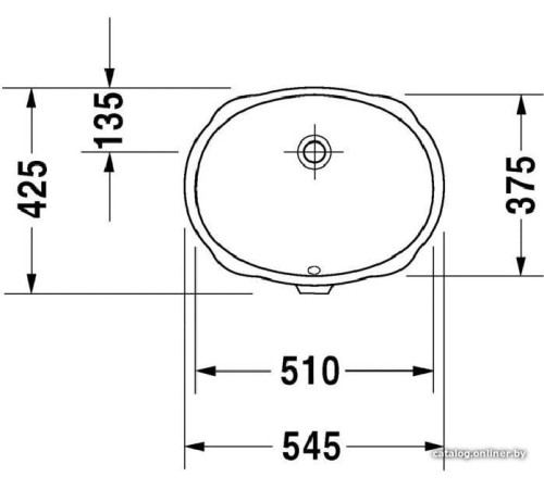 Умывальник Duravit Vero 0466510000