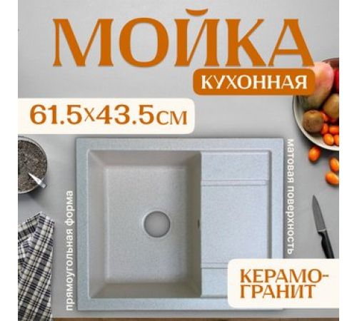 Кухонная мойка Saniteco Fortis бежевый
