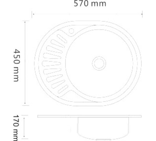Кухонная мойка РМС MG6-5745OVR