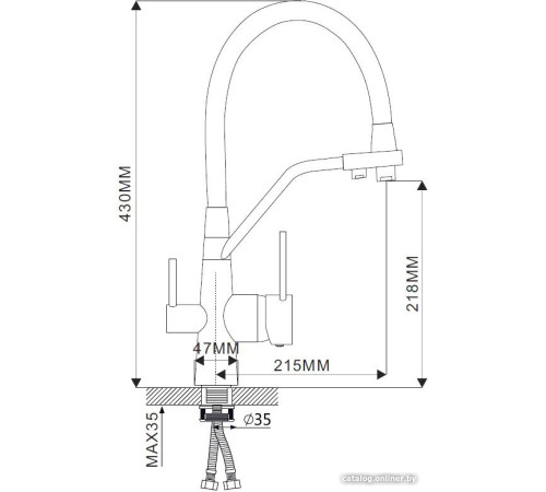 Смеситель Ekko EM4460-27