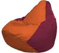 Кресло-мешок Flagman Груша Макси Г2.1-222 бордовый/оранжевый