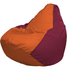 Кресло-мешок Flagman Груша Макси Г2.1-222 бордовый/оранжевый