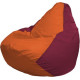 Кресло-мешок Flagman Груша Макси Г2.1-222 бордовый/оранжевый
