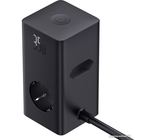Сетевое зарядное Baseus PowerCombo Tower PowerStrip 3AC2+U2+С 35W CCGAN35-S3ACE