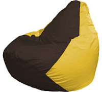 Кресло-мешок Flagman Груша Мега XXXL Г3.1-320 коричневый/желтый