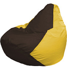Кресло-мешок Flagman Груша Мега XXXL Г3.1-320 коричневый/желтый