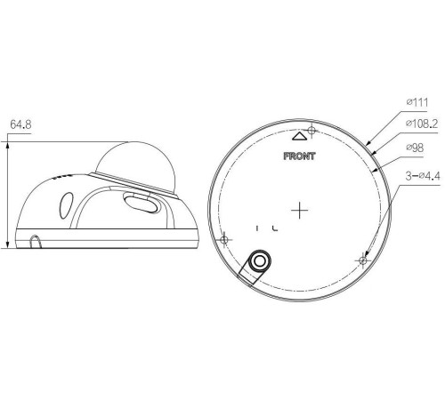 IP-камера Dahua DH-IPC-HDBW3241FP-AS-0210B-S2
