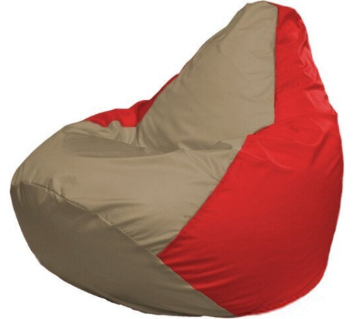 Кресло-мешок Flagman Груша Макси Г2.1-92 красный/бежевый темный