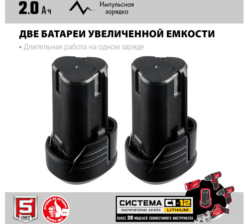 Сабельная пила Зубр Мастер СПЛ-125-22 с 2-мя АКБ