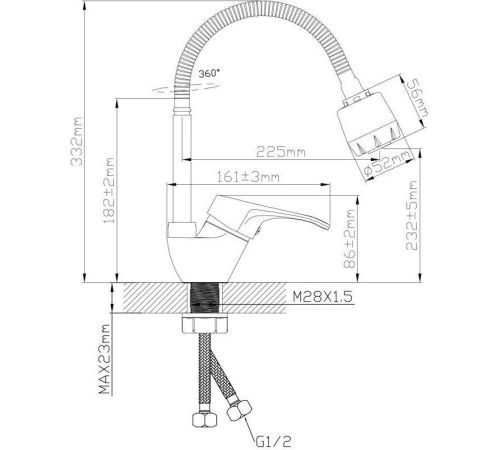 Смеситель AV Engineering AVBAS4-A294-458
