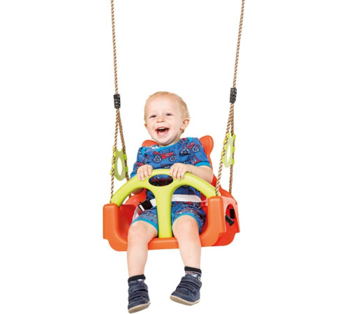 Подвесные качели KBT Trix оранжевый/салатовый