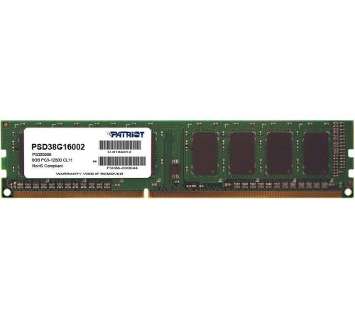 Оперативная память Patriot Signature 8GB DDR3 PC3-12800 PSD38G16002