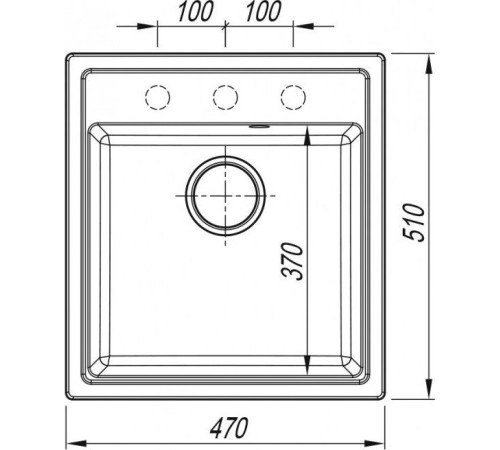 Кухонная мойка ARFEKA Dalago 47 белый