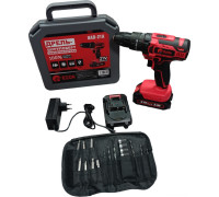 Дрель-шуруповерт Edon UAD-21A с 2-мя АКБ, кейс, набор оснастки