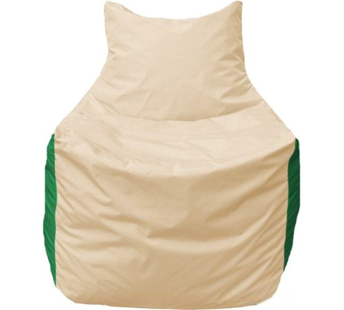 Кресло-мешок Flagman Фокс Ф2.1-147 слоновая кость/зелёный
