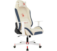 Игровое геймерское кресло A4Tech Bloody GC-830 белый/синий
