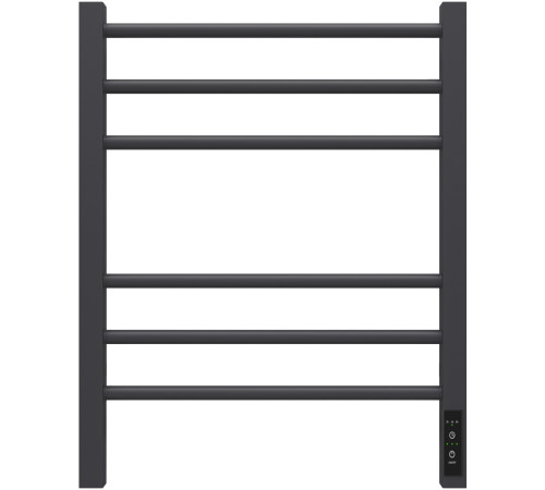 Полотенцесушитель Granula Квадро Сплит 50х60 терморегулятор с таймером черный матовый