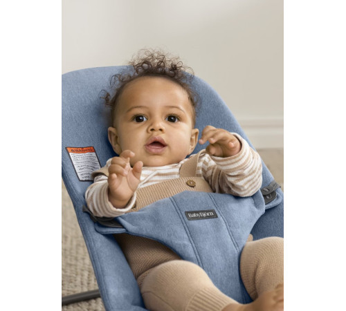 Шезлонг BabyBjorn Bliss Woven melange 0060.33 blue