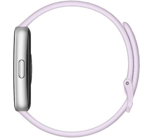 Фитнес-браслет Huawei Band 11 серебристый полимерный корпус, с сиреневым силиконовым ремешком, международная версия