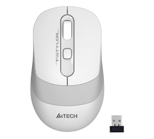 Мышь A4Tech Fstyler FG10S белый/серый