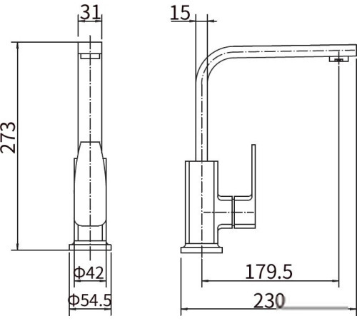 Смеситель Fashun A54010-7