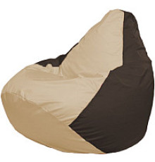 Кресло-мешок Flagman Груша Мега XXXL Г3.1-146 светло-бежевый/коричневый