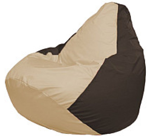 Кресло-мешок Flagman Груша Мега XXXL Г3.1-146 светло-бежевый/коричневый