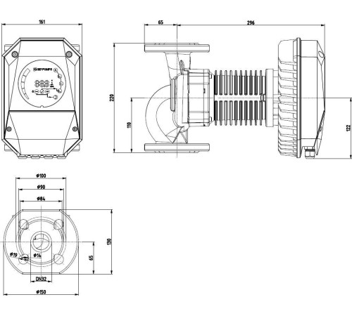 Циркуляционный насос IMP Pumps NMT MAX 32/120 F220