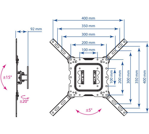 Кронштейн для телевизора Kromax DIX-16