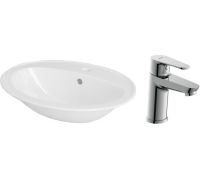 Умывальник Cersanit Calla 54 S-UM-Cl/1-w + 63030