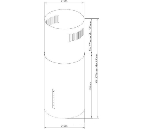 Кухонная вытяжка Korting Cylinder KHA 39970 N