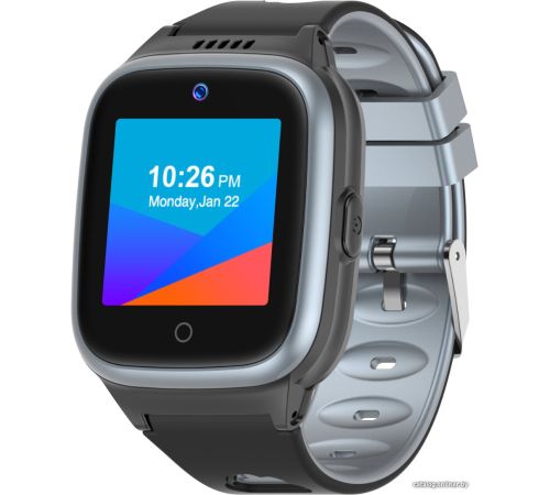 Детские умные часы LeeFine Q27 4G черный/серый