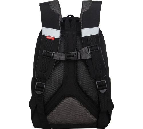 Школьный рюкзак Grizzly RB-552-4 черный/серый
