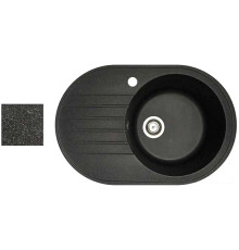 Кухонная мойка БелЭворс Rondo R черный, без сифона