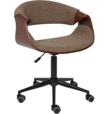Офисное кресло AksHome Angara букле коричневый Lisa 421/черный