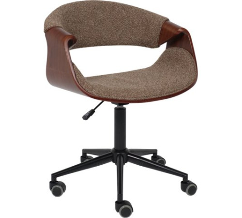 Офисное кресло AksHome Angara букле коричневый Lisa 421/черный
