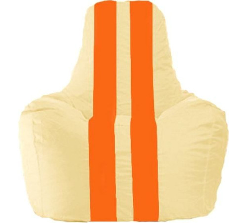 Кресло-мешок Flagman Спортинг С1.1-143 светло-бежевый/оранжевый