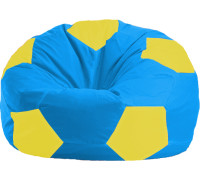 Кресло-мешок Flagman Мяч Стандарт М1.1-280 голубой/желтый