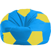Кресло-мешок Flagman Мяч Стандарт М1.1-280 голубой/желтый