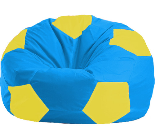 Кресло-мешок Flagman Мяч Стандарт М1.1-280 голубой/желтый