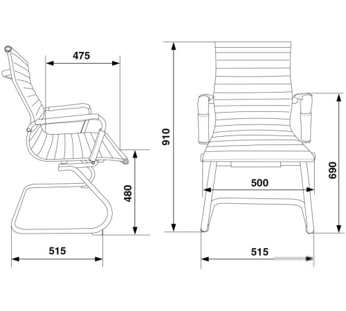 Кресло Бюрократ CH-883-LOW-V бежевый