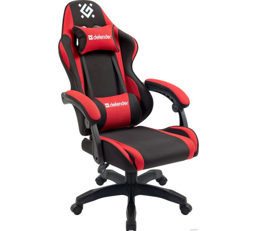 Игровое геймерское кресло Defender Expert черный/красный