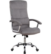 Офисное кресло King Style SHL-8 Sane Velvet Chrome велюр, серый