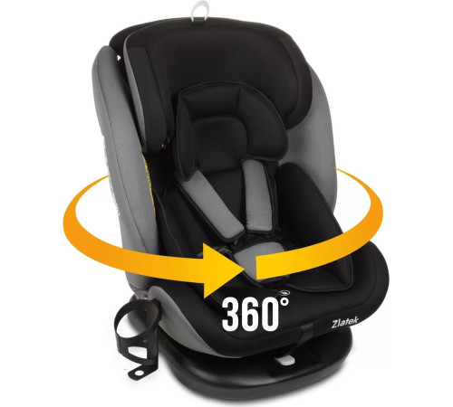 Детское автокресло Zlatek Cruiser Lux KRES4084 черный/серый