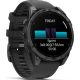 Умные часы Garmin Fenix 8 47мм серый, черный силиконовый ремешок