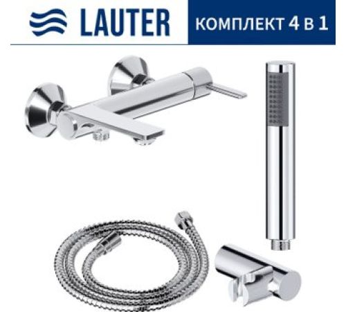 Смеситель Lauter Velvet 21СК6696С с лейкой Relexa Lily 21S10048