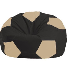 Кресло-мешок Flagman Мяч Стандарт М1.1-471 черный/светло-бежевый